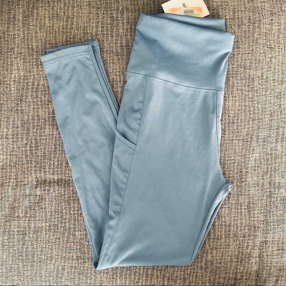 Zeeshy Blue Women’s Yoga Pants Size Large